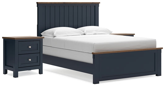 Landocken Full Panel Bed with 2 Nightstands Signature Design by Ashley®