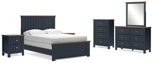 Landocken Full Panel Bed with Mirrored Dresser, Chest and 2 Nightstands Signature Design by Ashley®