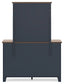 Landocken Twin Panel Bed with Storage with Mirrored Dresser and Chest Signature Design by Ashley®