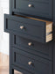 Landocken Twin Panel Bed with Storage with Mirrored Dresser and Chest Signature Design by Ashley®