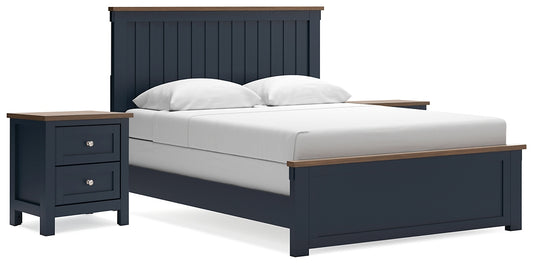 Landocken Queen Panel Bed with 2 Nightstands Signature Design by Ashley®