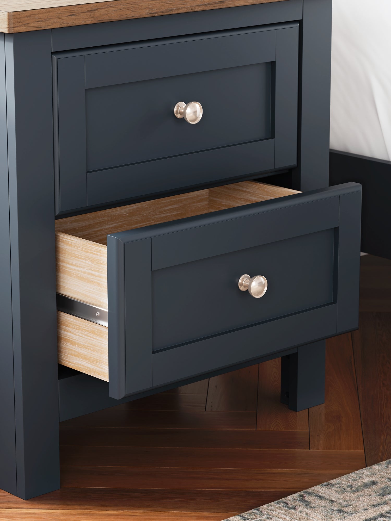 Landocken Twin Panel Bed with Mirrored Dresser and 2 Nightstands Signature Design by Ashley®