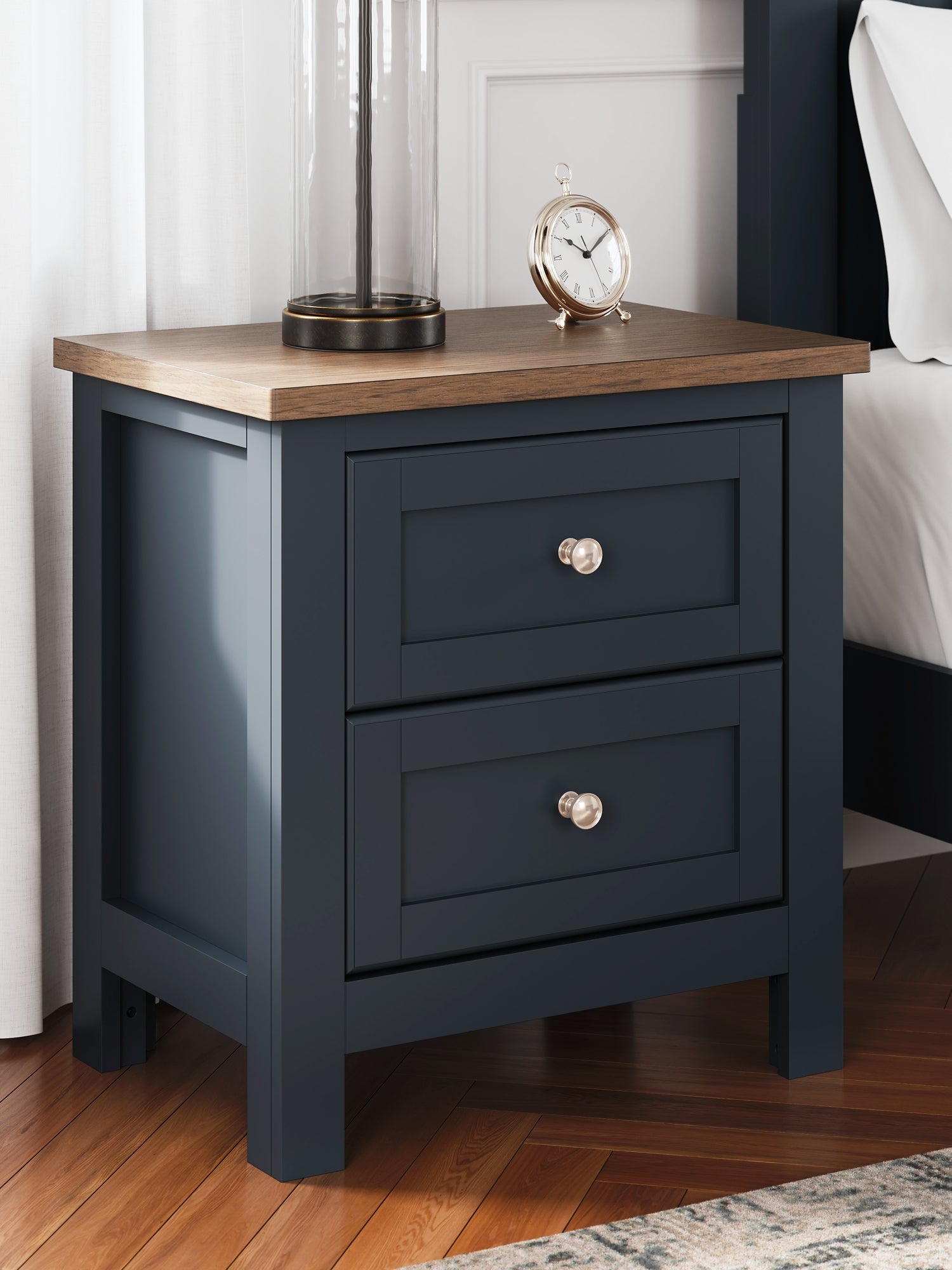 Landocken Twin Panel Bed with Mirrored Dresser and 2 Nightstands Signature Design by Ashley®