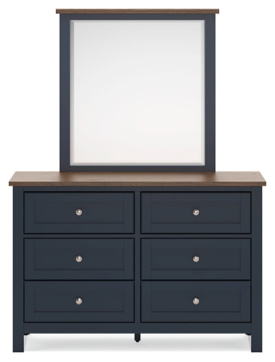 Landocken Full Panel Bed with Mirrored Dresser and 2 Nightstands Signature Design by Ashley®