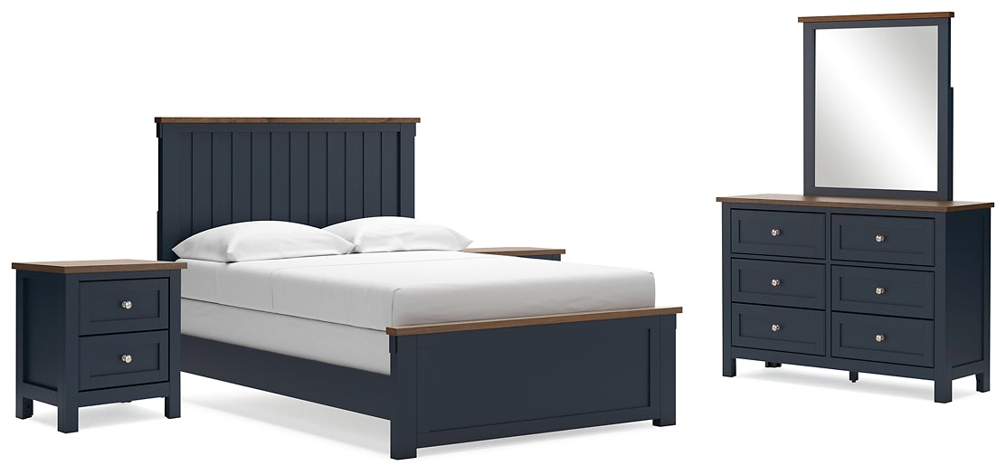 Landocken Full Panel Bed with Mirrored Dresser and 2 Nightstands Signature Design by Ashley®