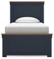 Landocken Twin Panel Bed with Mirrored Dresser, Chest and Nightstand Signature Design by Ashley®