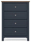 Landocken Twin Panel Bed with Mirrored Dresser, Chest and Nightstand Signature Design by Ashley®