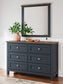 Landocken Twin Panel Bed with Mirrored Dresser, Chest and Nightstand Signature Design by Ashley®