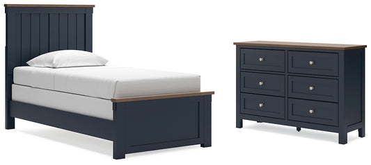 Landocken Twin Panel Bed with Dresser Signature Design by Ashley®