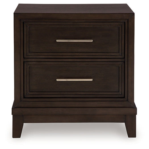 Neymorton California King Upholstered Panel Bed with Mirrored Dresser, Chest and Nightstand Signature Design by Ashley®