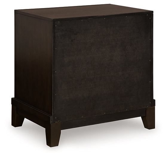 Neymorton California King Upholstered Panel Bed with Mirrored Dresser, Chest and Nightstand Signature Design by Ashley®