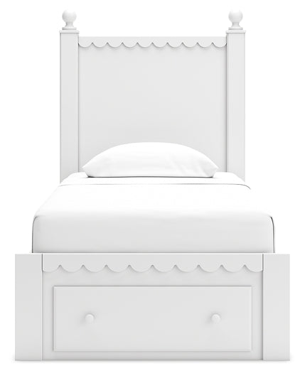 Mollviney Twin Panel Storage Bed with Mirrored Dresser Signature Design by Ashley®