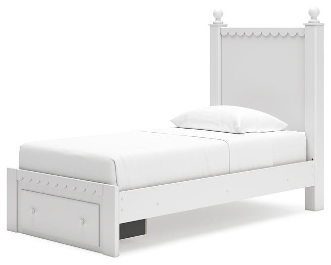 Mollviney Twin Panel Storage Bed with Mirrored Dresser Signature Design by Ashley®