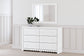 Mollviney Twin Panel Storage Bed with Mirrored Dresser Signature Design by Ashley®