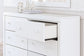 Mollviney Twin Panel Storage Bed with Mirrored Dresser Signature Design by Ashley®