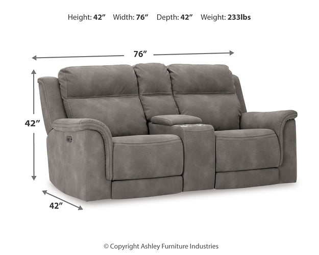 Next-Gen DuraPella PWR REC Loveseat/CON/ADJ HDRST Signature Design by Ashley®