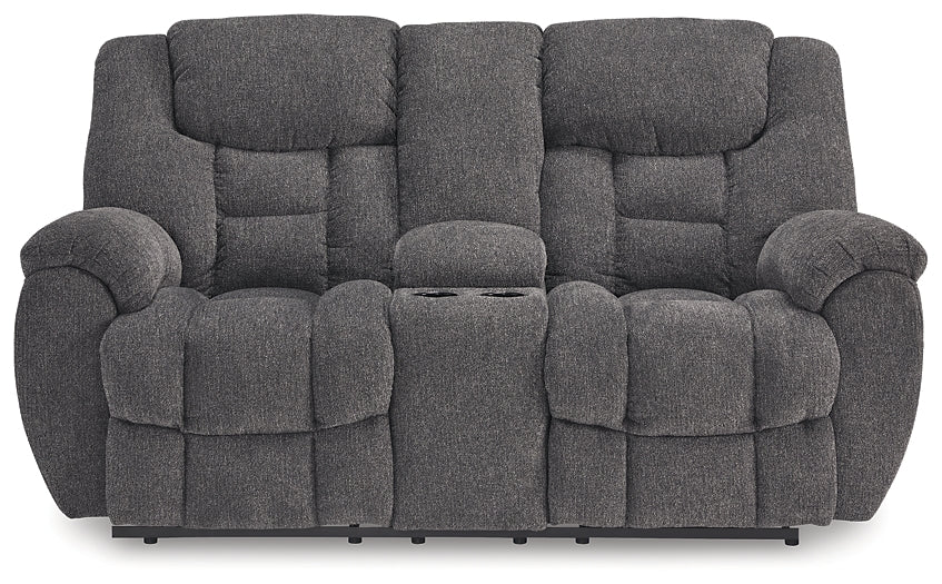 Foreside DBL Rec Loveseat w/Console Signature Design by Ashley®
