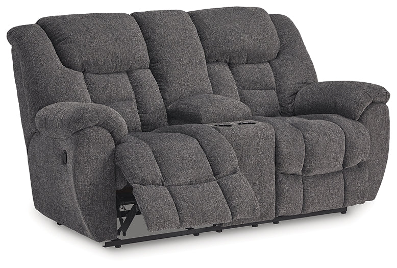 Foreside DBL Rec Loveseat w/Console Signature Design by Ashley®