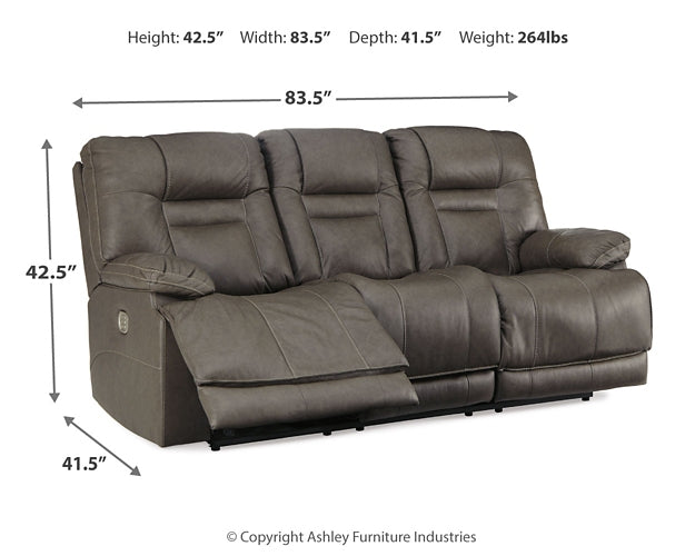 Wurstrow PWR REC Sofa with ADJ Headrest Signature Design by Ashley®