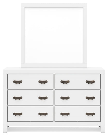 Binterglen Twin Panel Bed with Mirrored Dresser, Chest and Nightstand Signature Design by Ashley®