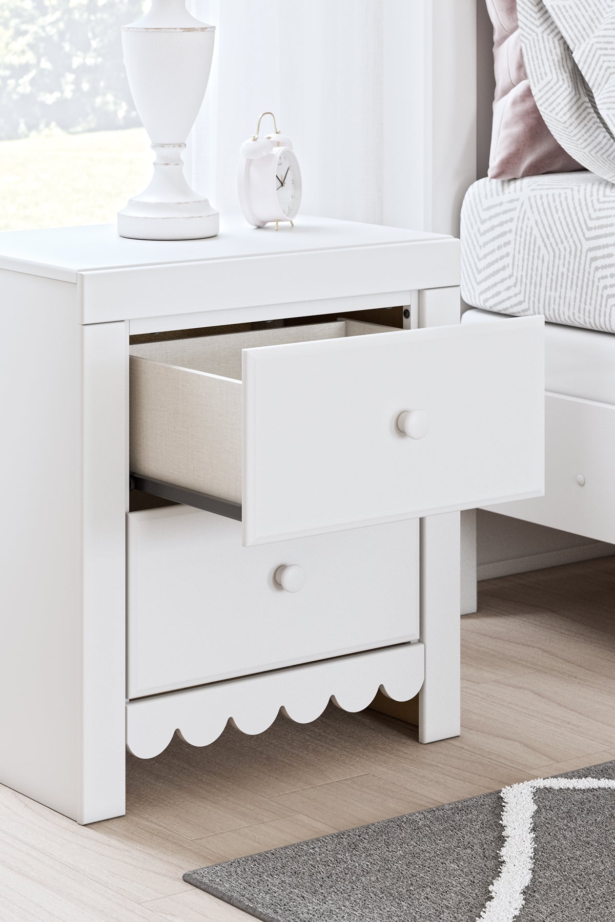 Mollviney Twin Panel Bed with Nightstand Signature Design by Ashley®