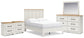 Linnocreek Full Panel Bed with Mirrored Dresser and 2 Nightstands Benchcraft®