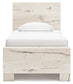 Lawroy Twin Panel Bed with Mirrored Dresser Benchcraft®