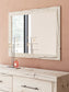 Lawroy Twin Panel Bed with Mirrored Dresser Benchcraft®