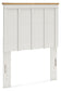 Linnocreek Twin Panel Headboard with Mirrored Dresser and Chest Benchcraft®
