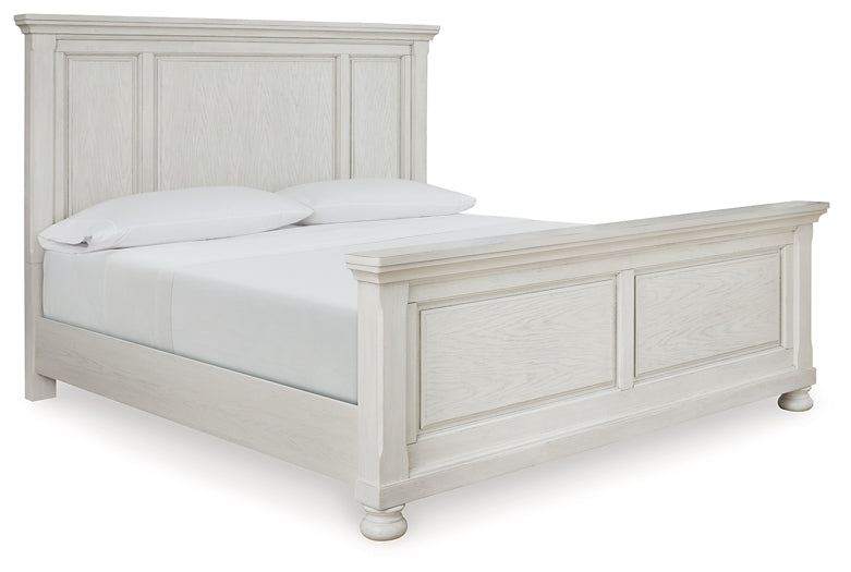 Robbinsdale California King Panel Bed with Mirrored Dresser and Chest Signature Design by Ashley®