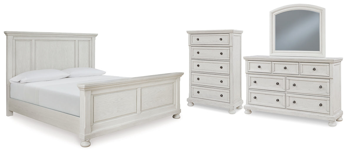 Robbinsdale Queen Panel Bed with Mirrored Dresser and Chest Signature Design by Ashley®