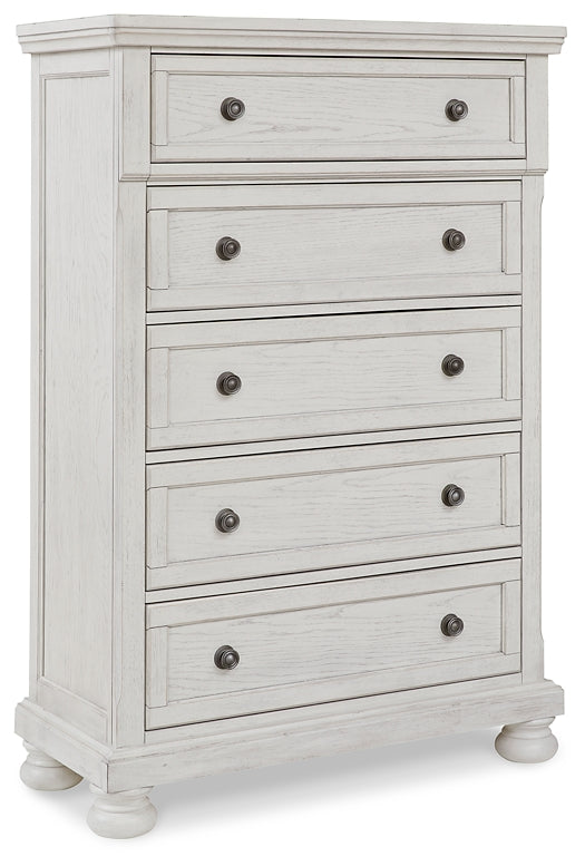 Robbinsdale Queen Sleigh Bed with Storage with Mirrored Dresser and Chest Signature Design by Ashley®
