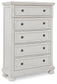 Robbinsdale Queen Sleigh Bed with Storage with Mirrored Dresser and Chest Signature Design by Ashley®