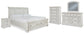 Robbinsdale King Sleigh Bed with Storage with Mirrored Dresser, Chest and Nightstand Signature Design by Ashley®