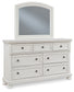 Robbinsdale King Sleigh Bed with Storage with Mirrored Dresser, Chest and 2 Nightstands Signature Design by Ashley®