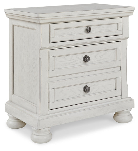 Robbinsdale King Sleigh Bed with Storage with Mirrored Dresser and 2 Nightstands Signature Design by Ashley®