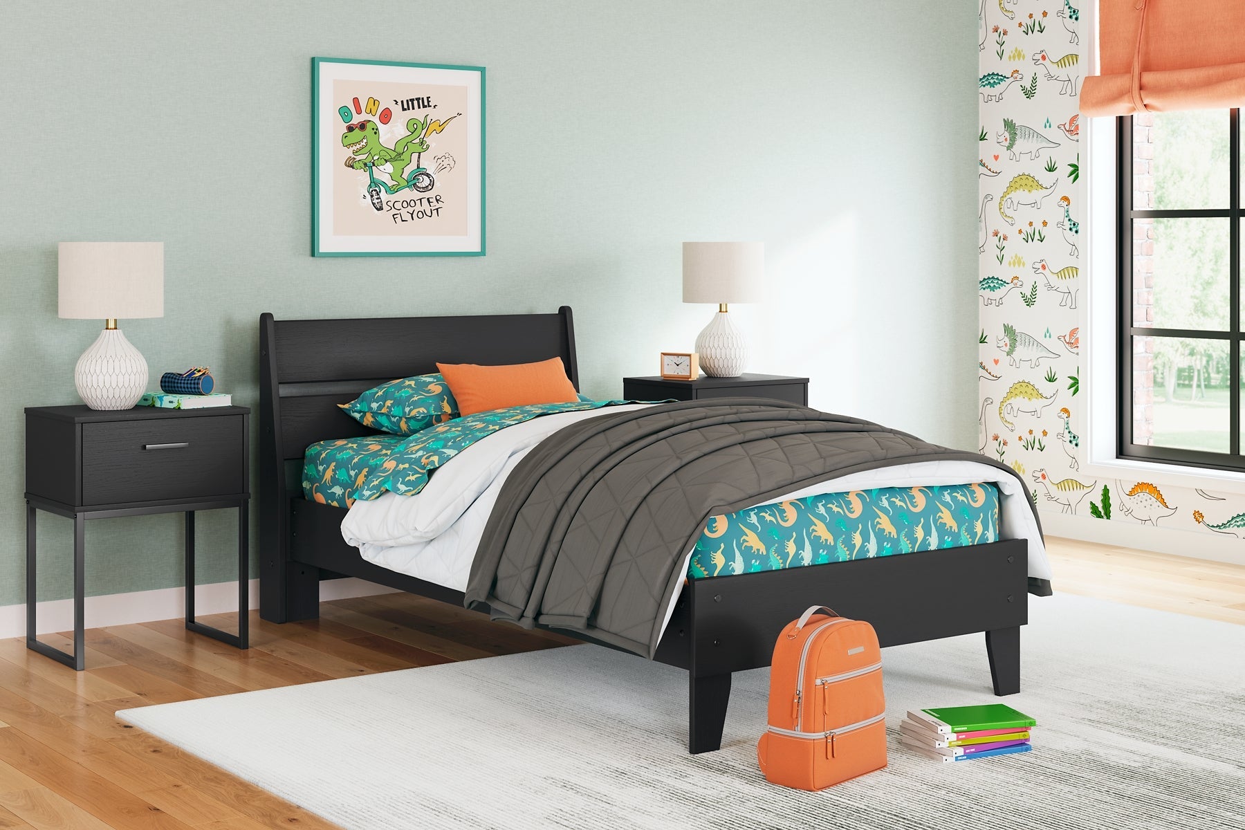 Socalle Twin Platform Bed with Dresser and Nightstand Signature Design by Ashley®