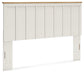 Linnocreek King Panel Headboard with Mirrored Dresser and 2 Nightstands Benchcraft®