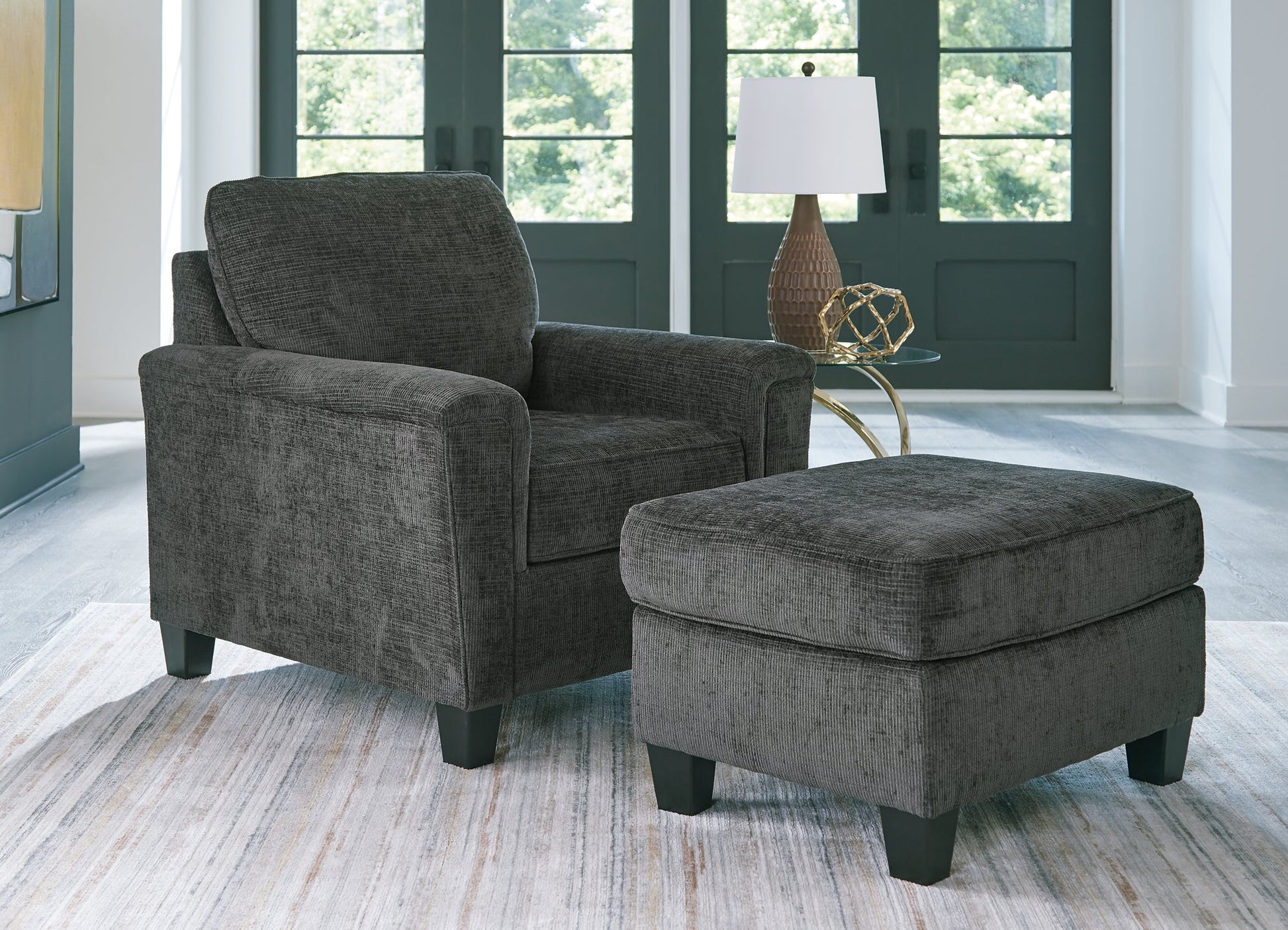 Erinslane Chair and Ottoman Benchcraft®