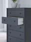 Simmenfort Five Drawer Chest Signature Design by Ashley®