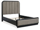 Rowanbeck Queen Upholstered Panel Bed with Mirrored Dresser, Chest and Nightstand Signature Design by Ashley®