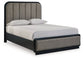 Rowanbeck Queen Upholstered Panel Bed with Mirrored Dresser, Chest and Nightstand Signature Design by Ashley®