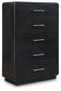 Rowanbeck Queen Upholstered Panel Bed with Mirrored Dresser, Chest and Nightstand Signature Design by Ashley®