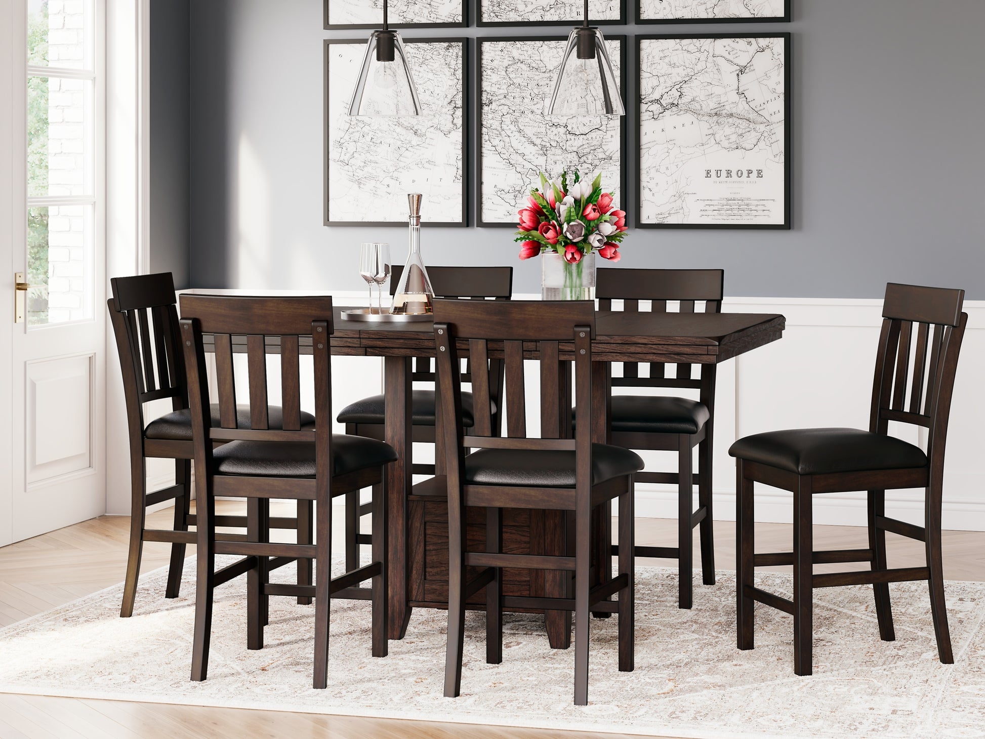 Haddigan RECT DRM Counter EXT Table Signature Design by Ashley®