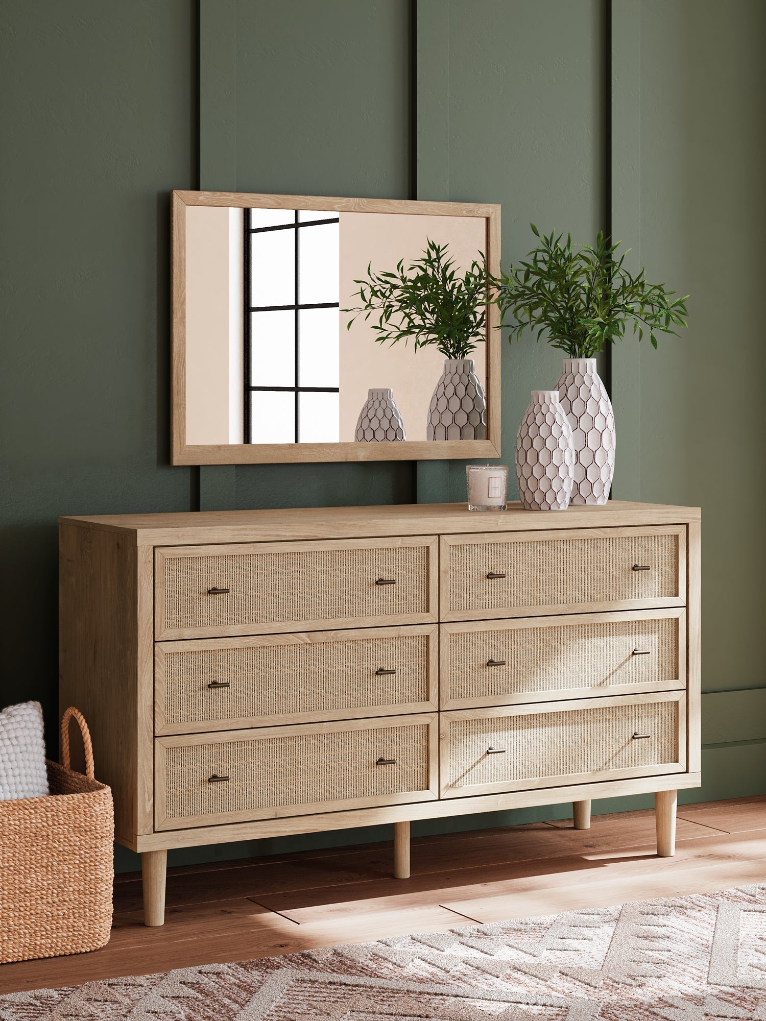Cielden Full Panel Bed with Mirrored Dresser, Chest and Nightstand Signature Design by Ashley®
