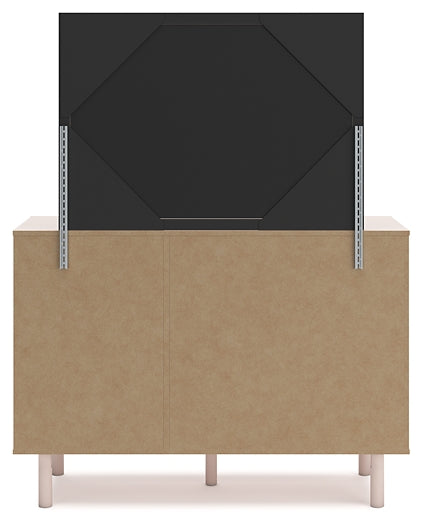 Wistenpine Twin Upholstered Panel Headboard with Mirrored Dresser, Chest and 2 Nightstands Signature Design by Ashley®