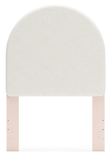 Wistenpine Twin Upholstered Panel Headboard with Mirrored Dresser, Chest and 2 Nightstands Signature Design by Ashley®