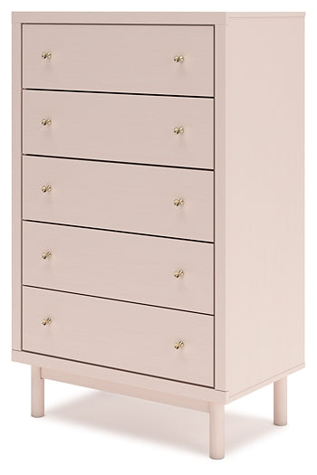 Wistenpine Twin Upholstered Panel Headboard with Mirrored Dresser, Chest and 2 Nightstands Signature Design by Ashley®