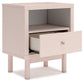 Wistenpine Twin Upholstered Panel Headboard with Nightstand Signature Design by Ashley®