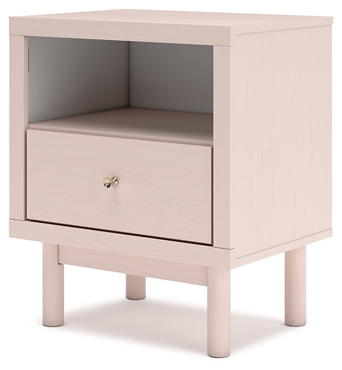 Wistenpine Twin Upholstered Panel Headboard with Nightstand Signature Design by Ashley®